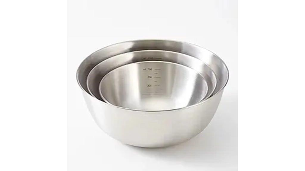 stainless steel mixing bowls