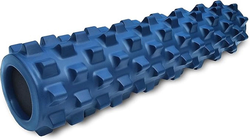 textured foam roller for therapy