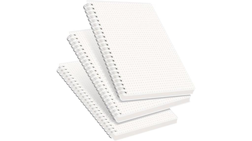 three pack dotted journals