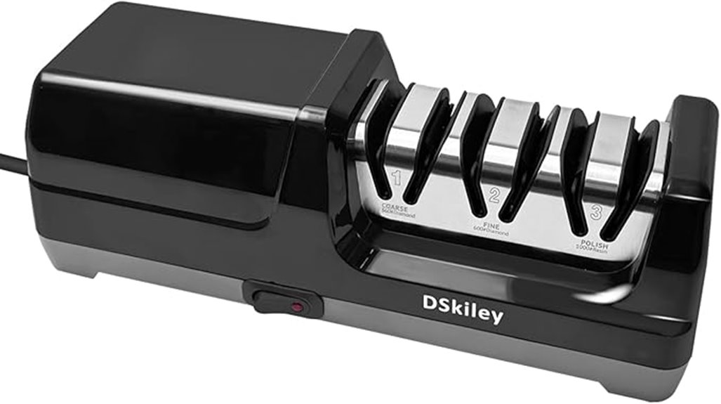 three stage electric sharpener