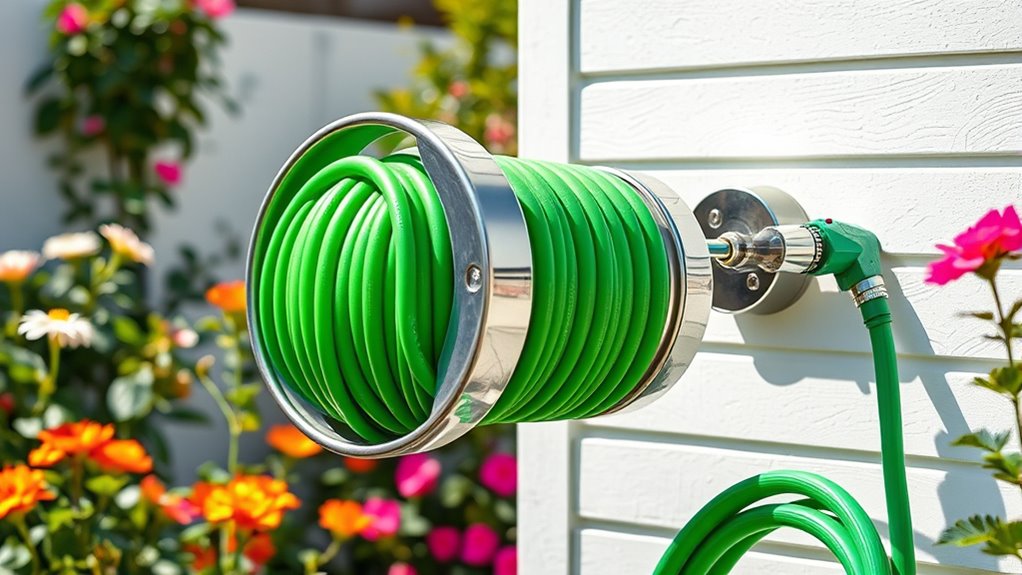 top retractable garden hose reels