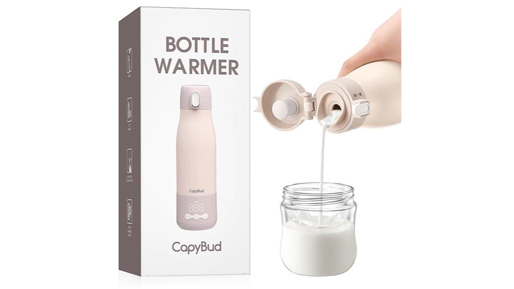 travel friendly 12oz milk warmer