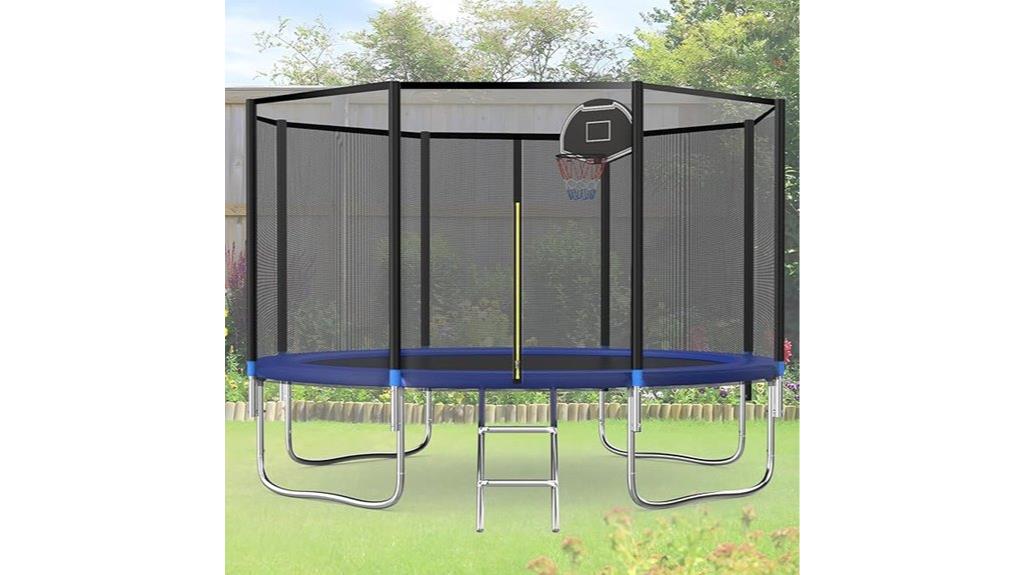 various sizes outdoor trampolines