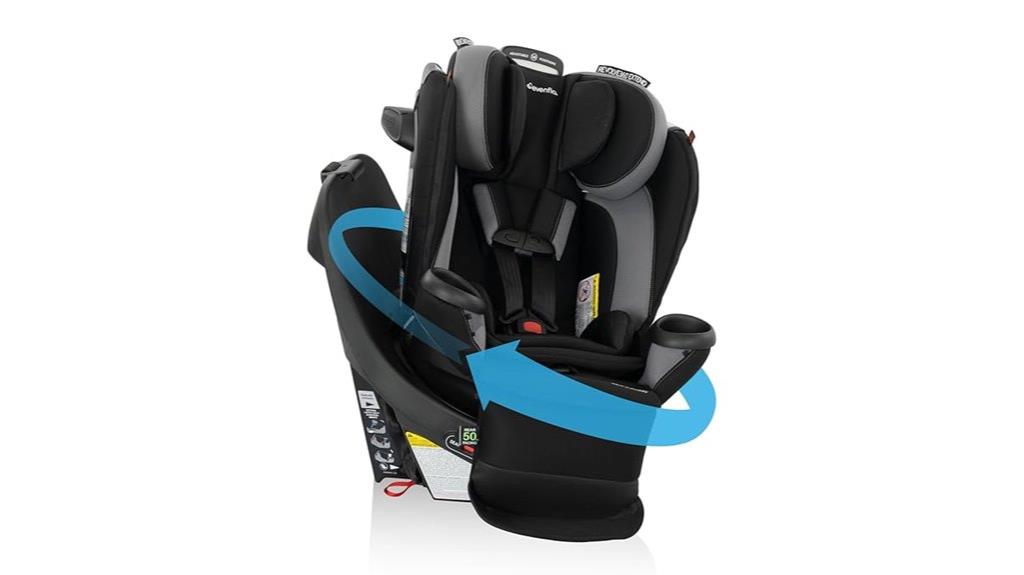 versatile 360 degree convertible seat