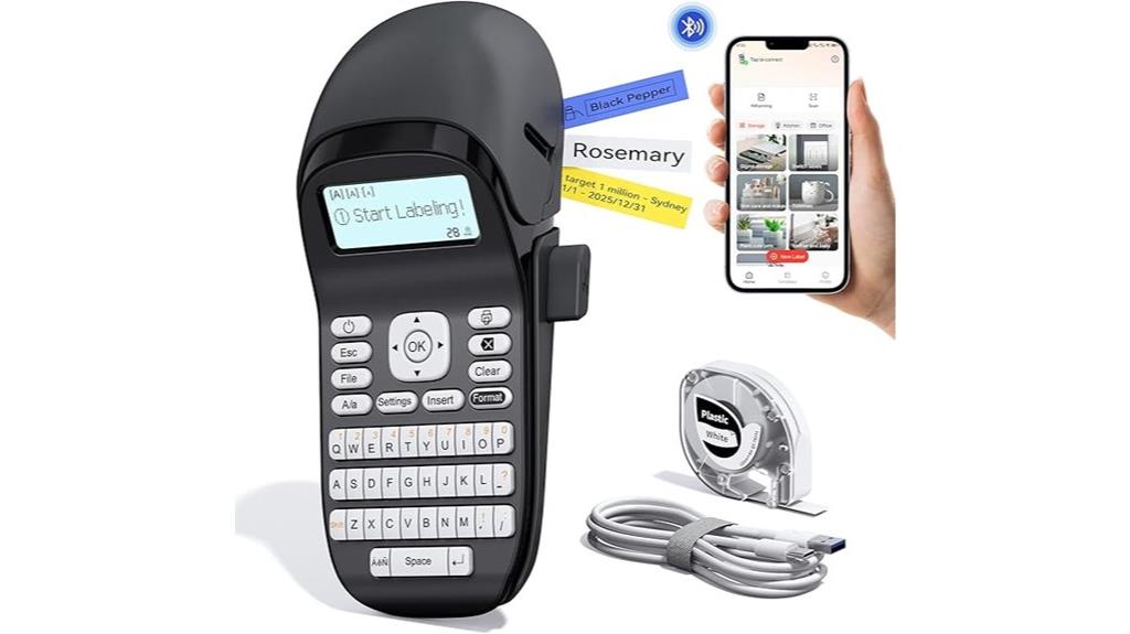 wireless rechargeable label maker