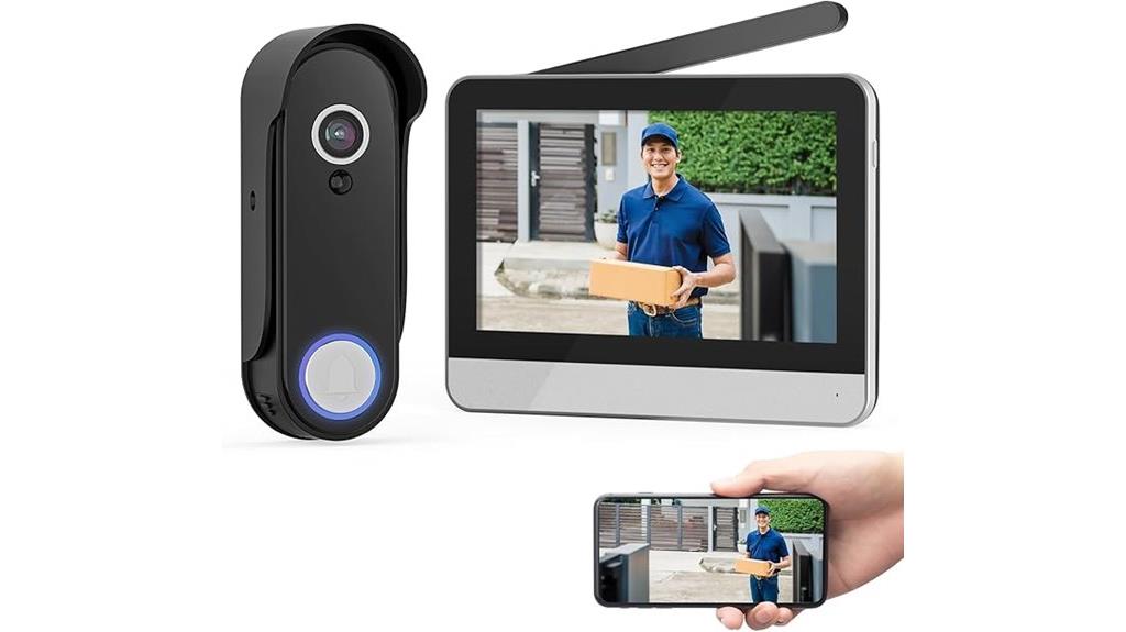 wireless touchscreen video doorbell