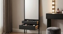 affordable glam mirror storage