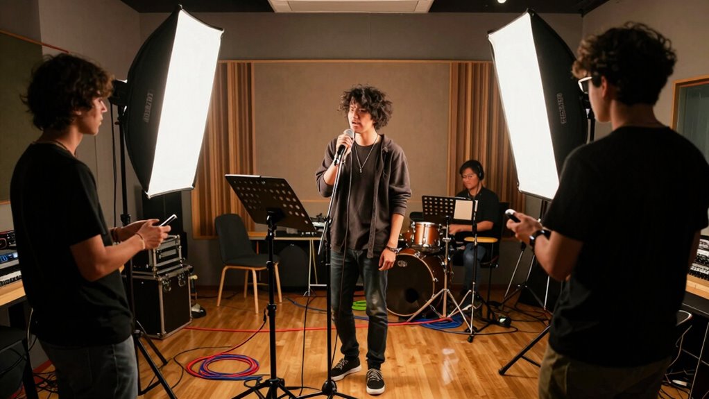 behind the scenes music production