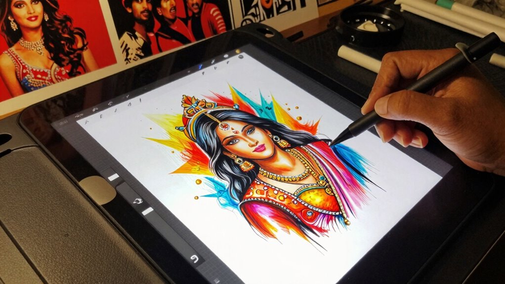 digital tools enhance bollywood art