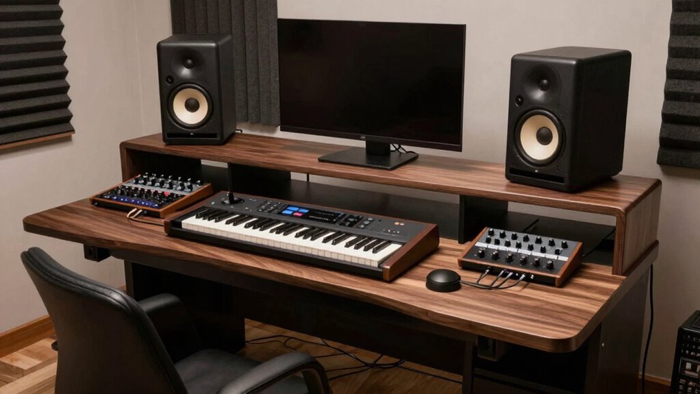 ergonomic acoustic studio setup