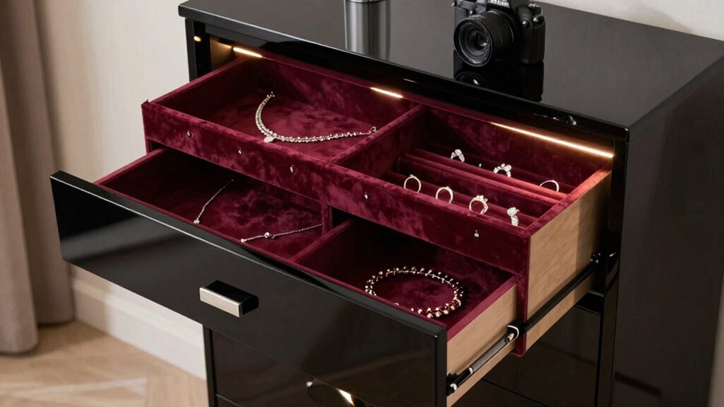 jewelry storage with lighting