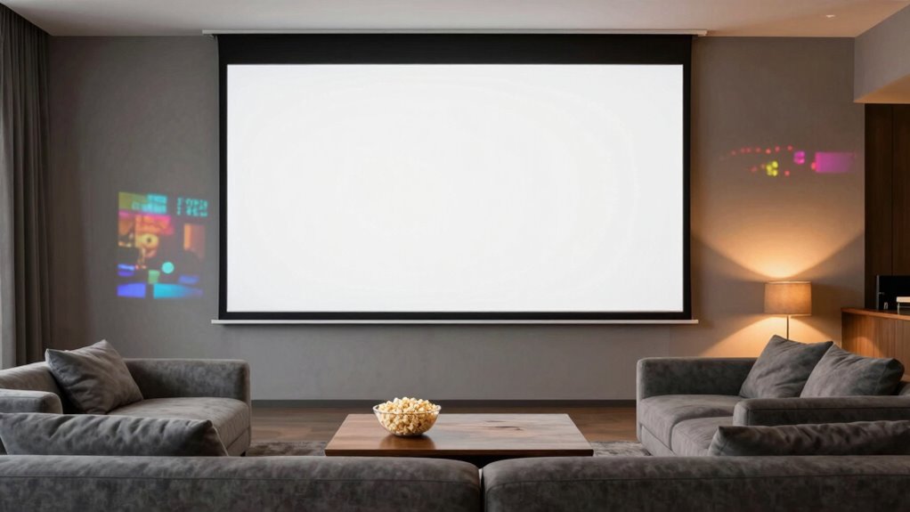 optimal projector screen placement