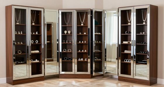 top freestanding jewelry cabinets