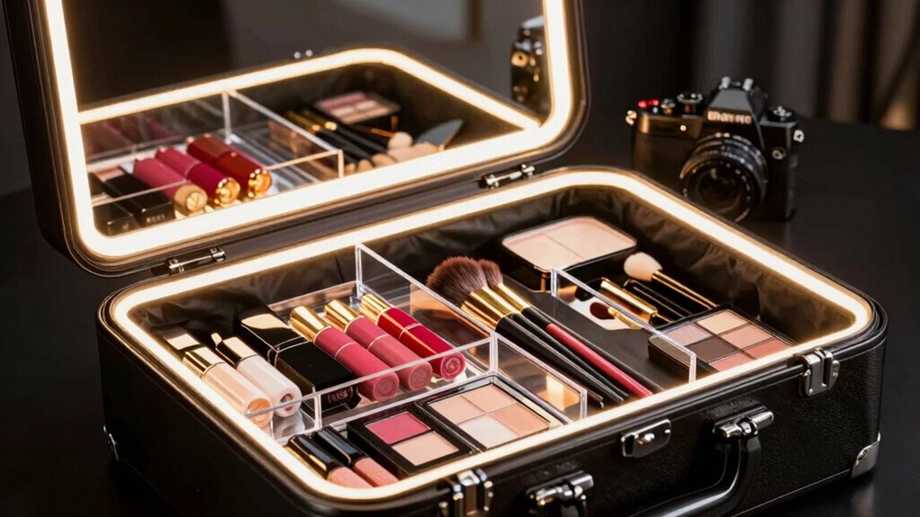 top illuminated makeup cases