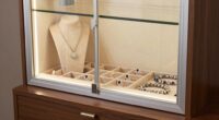 top led jewelry cabinets