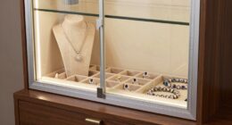 top led jewelry cabinets