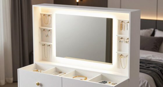 top led jewelry mirrors