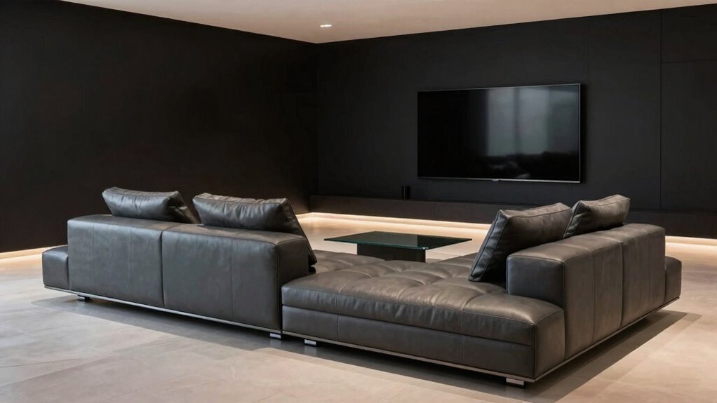 top media room sectionals