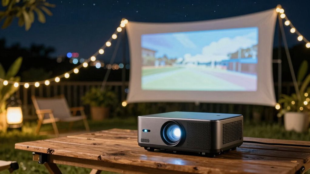 top portable outdoor projectors