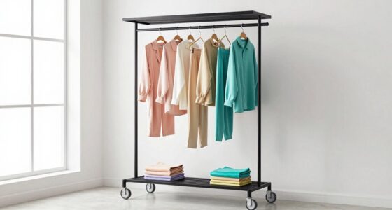 top rolling clothes racks