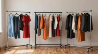 top rolling garment racks