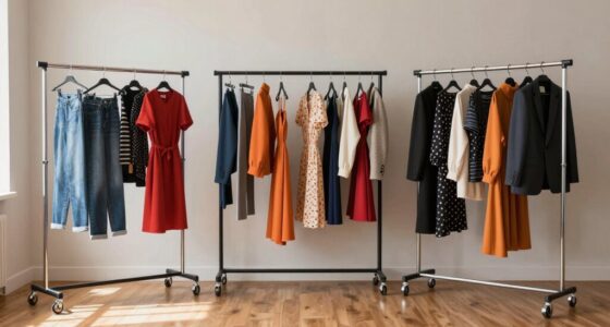 top rolling garment racks
