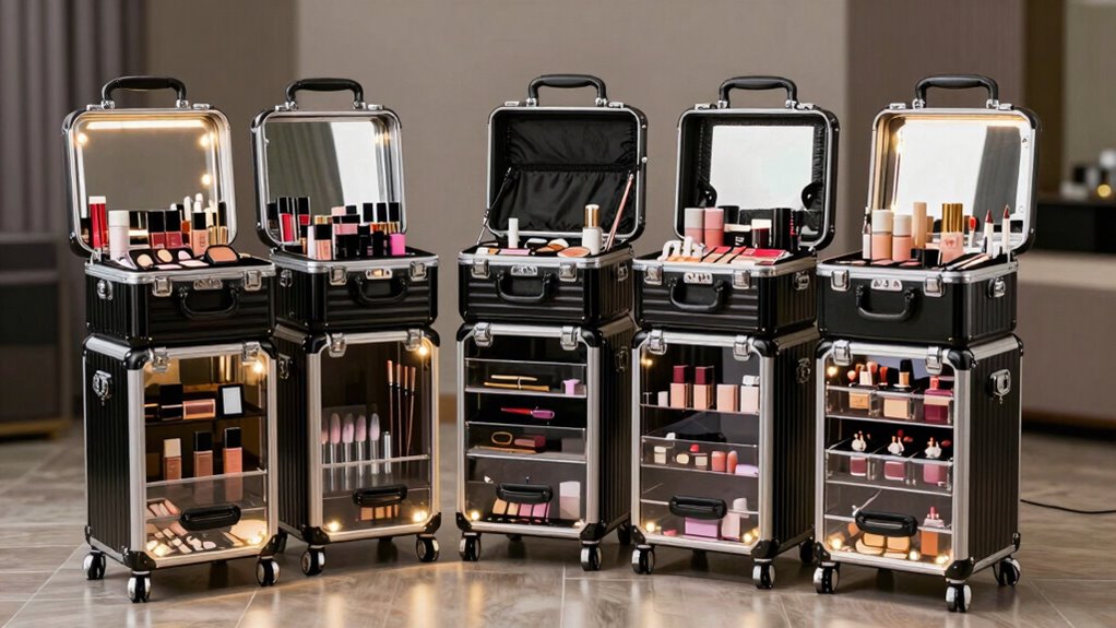 top wheel on makeup cases