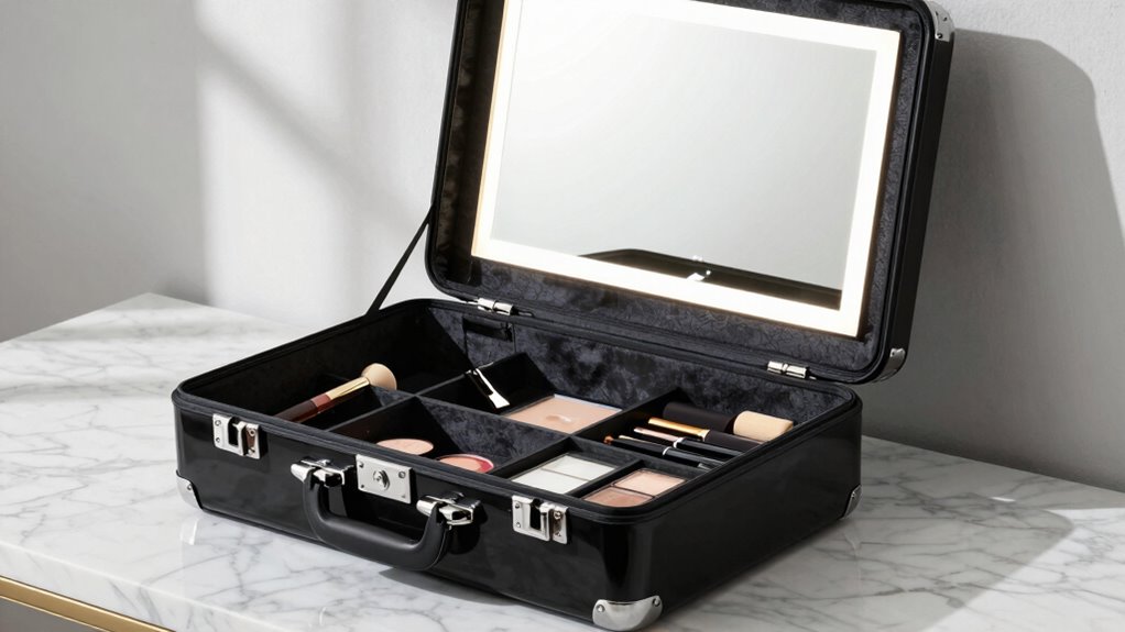 travel vanity case features