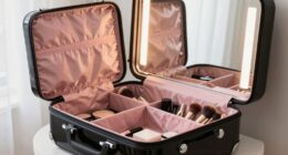travel vanity cases with mirrors