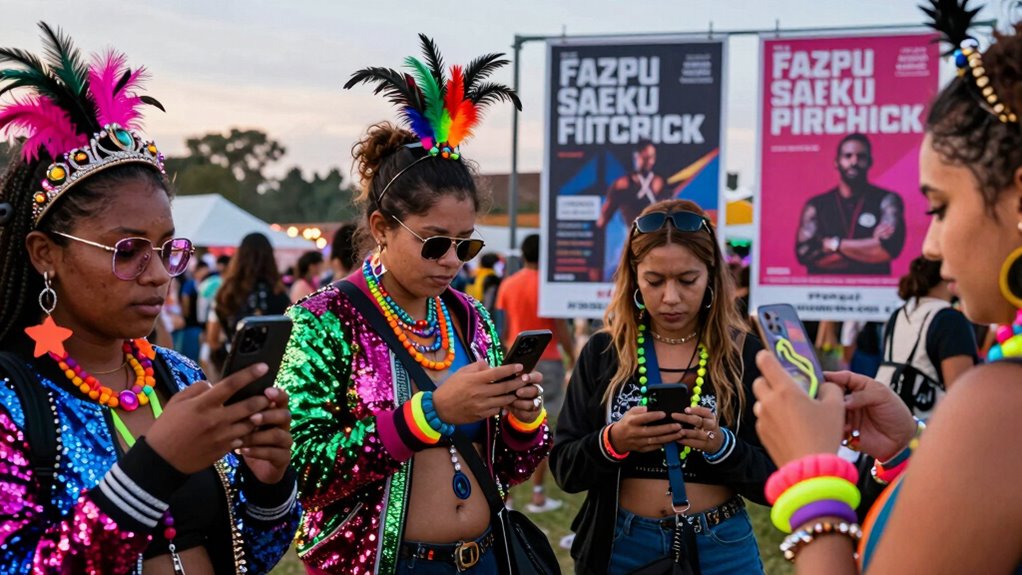 viral festival style sharing