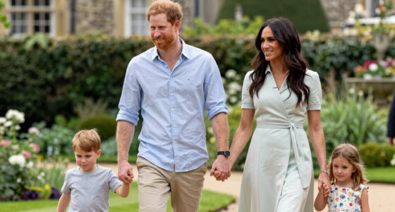 Prince Harry, Meghan and children Archie and Lilibet visit King Charles and Queen Camilla