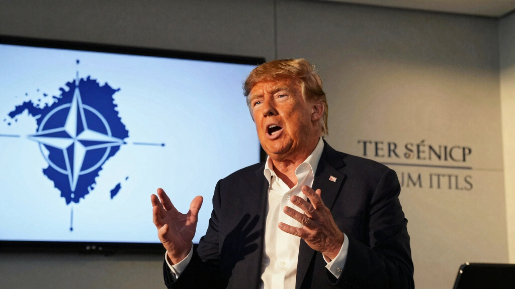 Trump renews Greenland threats at NATO summit, says U.S. could remove troops from Europe