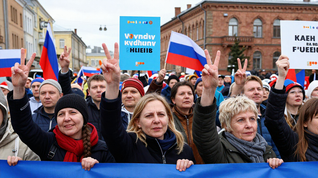 In Photos: Russians Abroad Hold Peace Rallies On The Main Day Of Voting In Russia’s State Duma Elections As Voters At Home Write ‘No War’ On Ballots