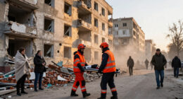 Russian Strike On Apartment Building In Kharkiv, Ukraine, Injures 25 People, Including Nine Children, Regional Governor Says